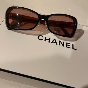 AUTHENTIC Vintage Chanel Shooting Star Brown Sunglasses